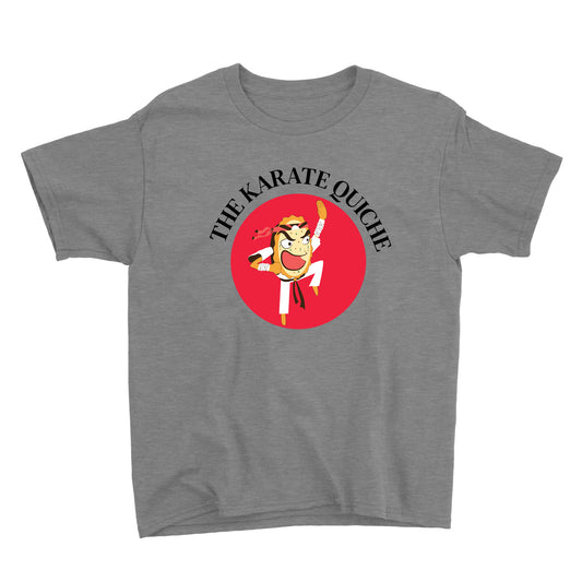 Movie The Food - The Karate Quiche Kid's T-Shirt - Heather Grey