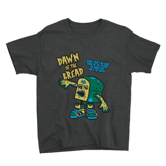 Movie The Food - Dawn Of The Bread Kid's T-Shirt - Dark Heather Grey