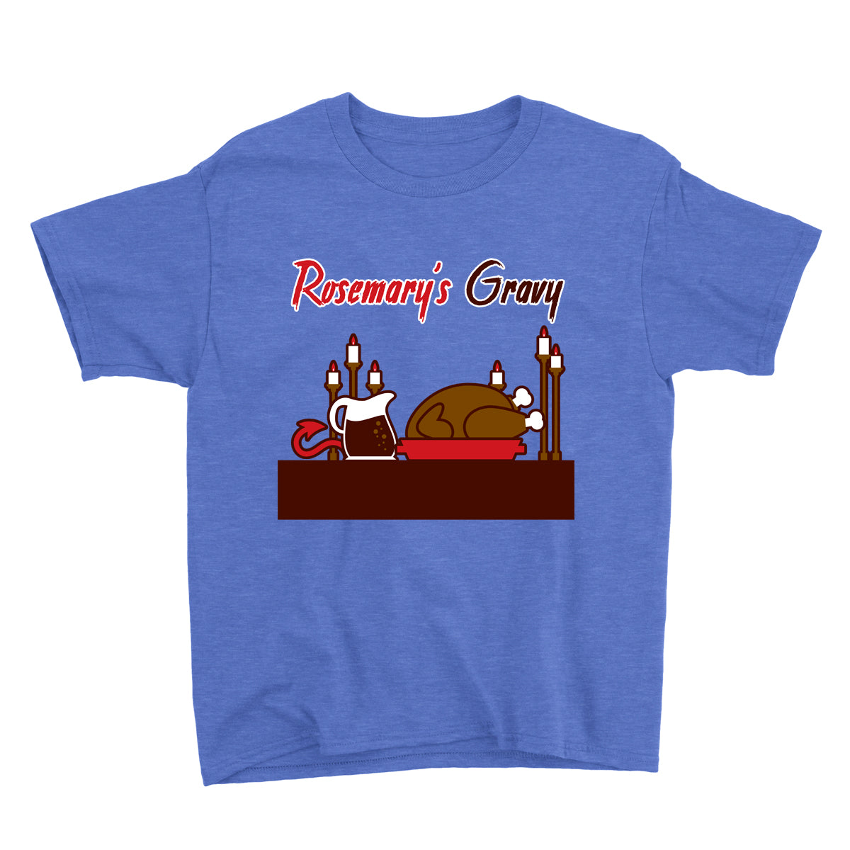 Movie The Food - Rosemary's Gravy Kid's T-Shirt - Heather Columbia Blue