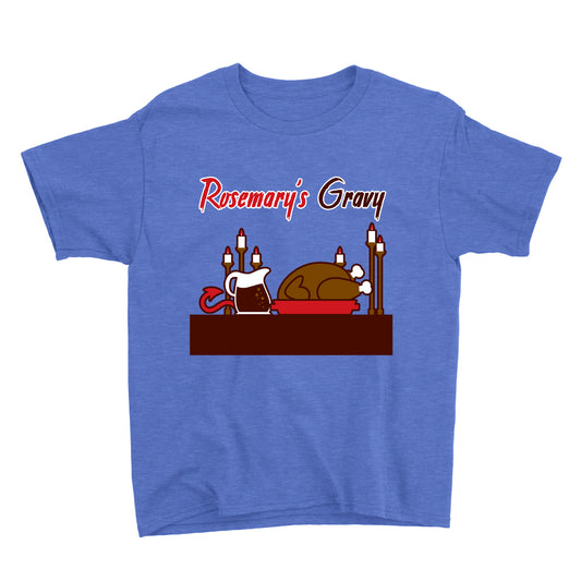 Movie The Food - Rosemary's Gravy Kid's T-Shirt - Heather Columbia Blue