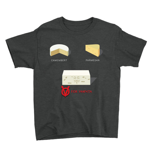 Movie The Food - V For Venfeta Kid's T-Shirt - Dark Heather Grey
