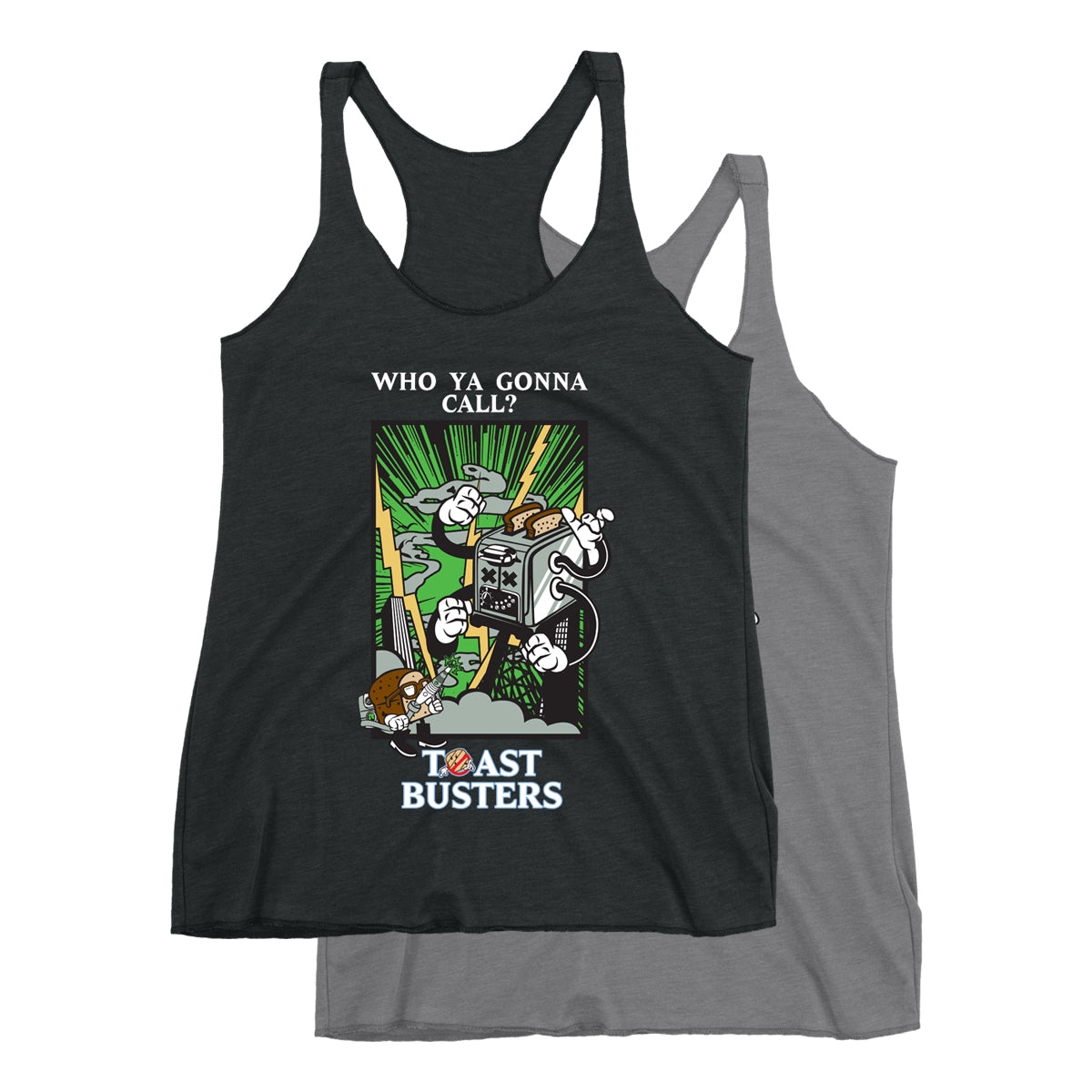 Movie The Food - Toastbusters Women's Racerback Tank Top