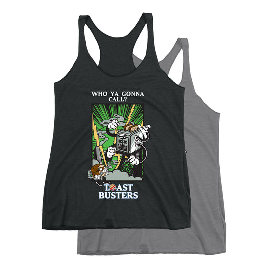 Movie The Food - Toastbusters Women's Racerback Tank Top
