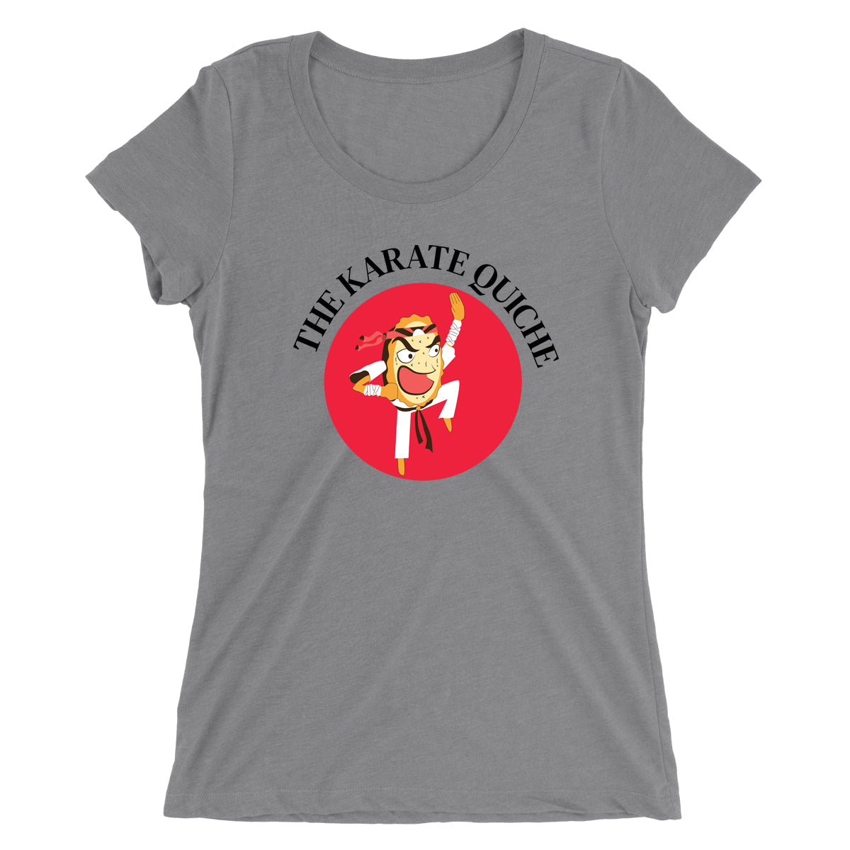 Movie The Food - The Karate Quiche Women's T-Shirt - Heather Grey