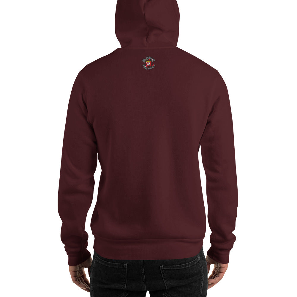 Movie The Food -Inspector Baguette Hoodie - Maroon - Model Back