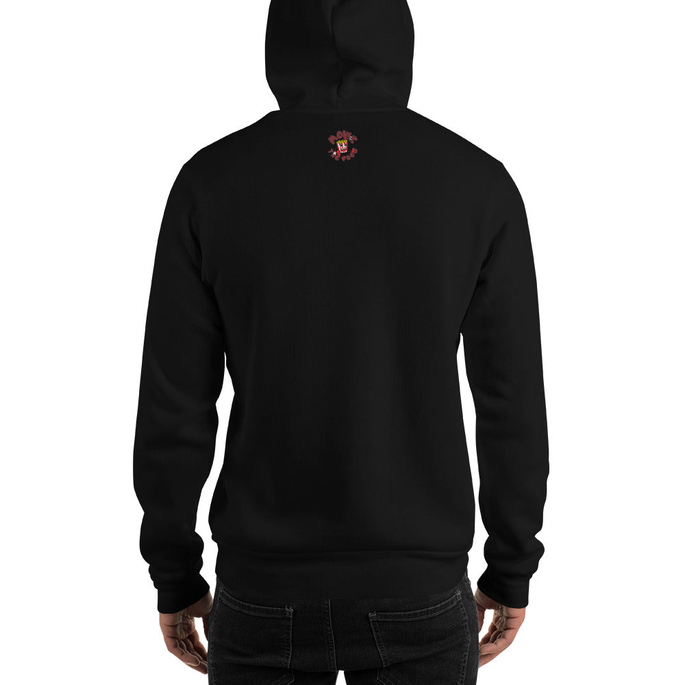 Movie The Food -Mango Unchained Hoodie - Black - Model Back