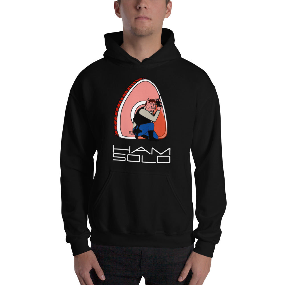 Movie The Food - Ham Solo Hoodie - Black - Model Front