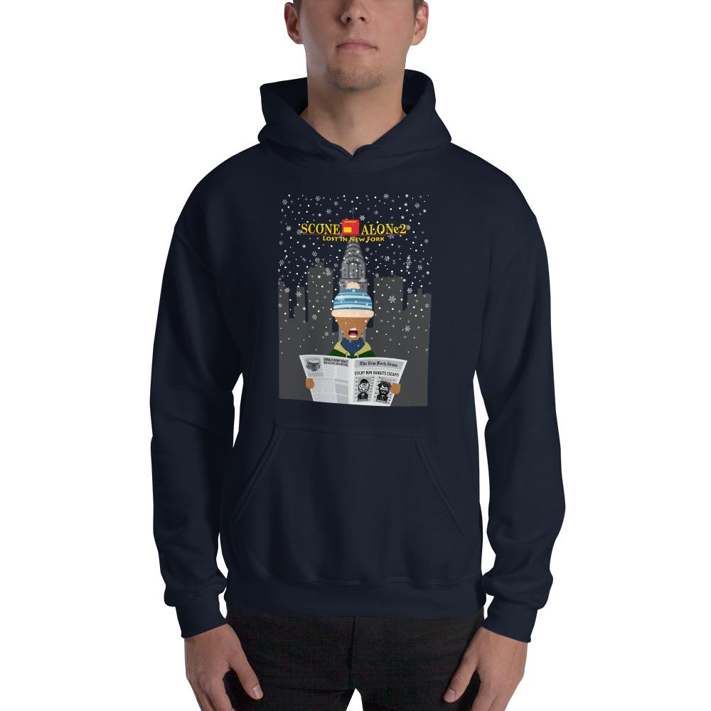 Movie The Food - Scone Alone 2 Hoodie - Navy - Model Front