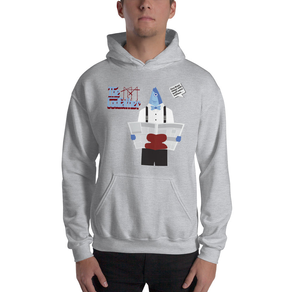 Movie The Food - The Codfather Hoodie - Heather Grey - Model Front