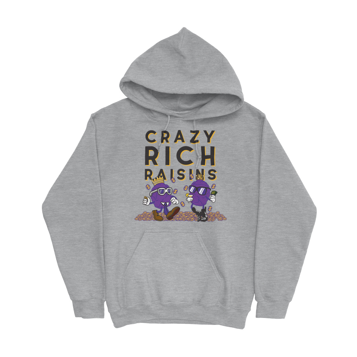 Movie The Food - Crazy Rich Raisins Hoodie - Heather Grey