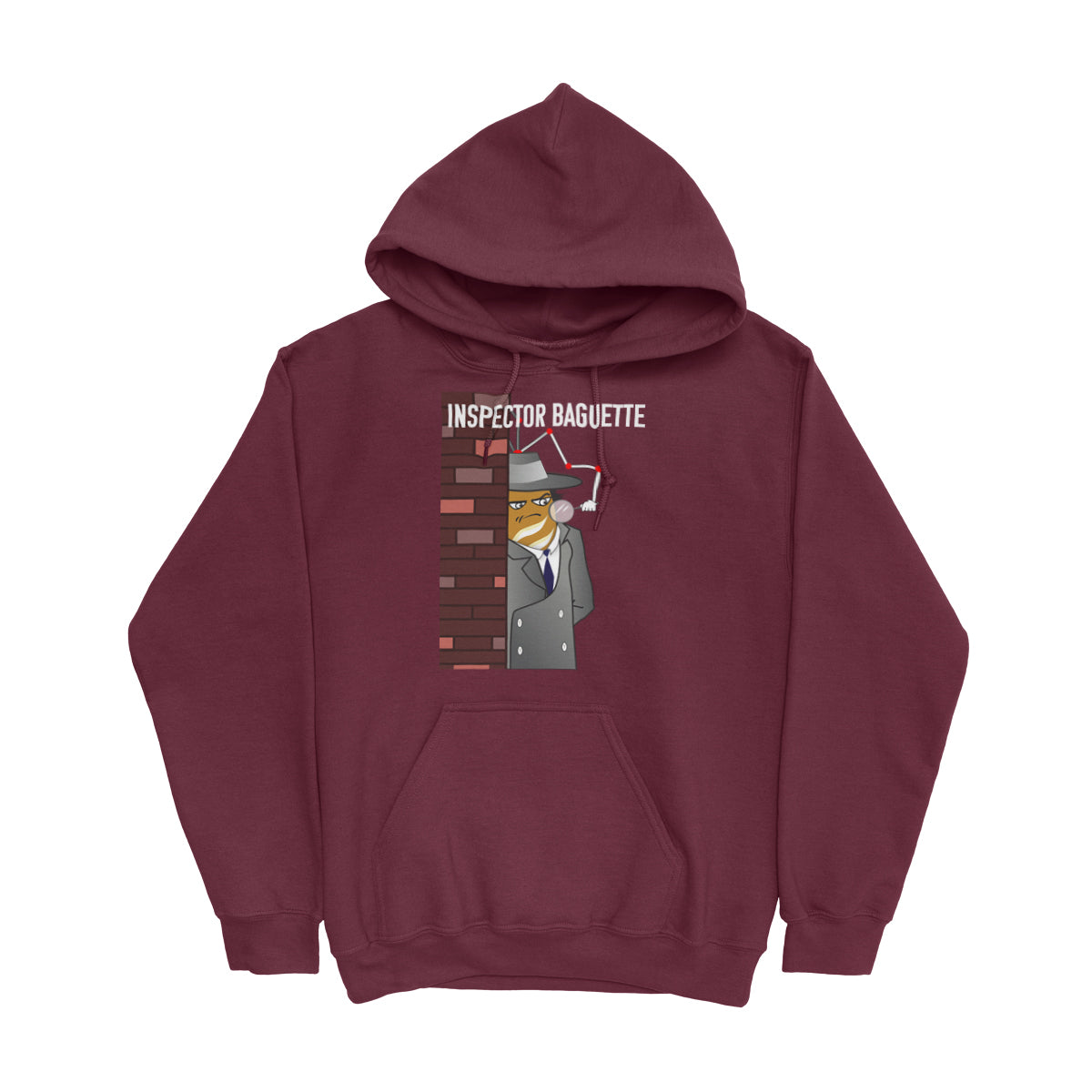 Movie The Food -Inspector Baguette Hoodie - Maroon