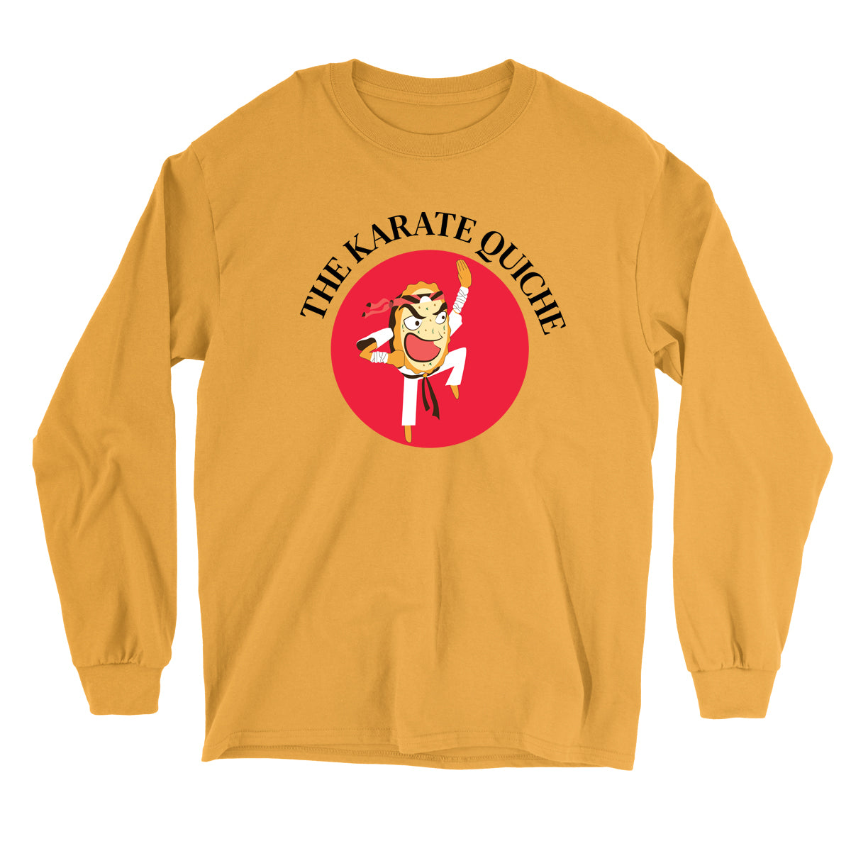 Movie The Food - The Karate Quiche Long Sleeve T-Shirt - Gold