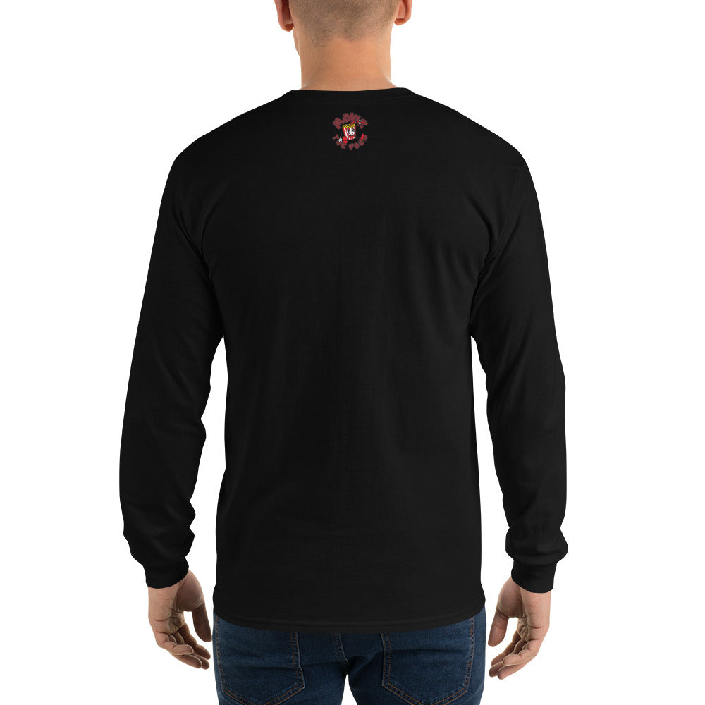 Movie The Food - Mango Unchained Long Sleeve T-Shirt - Black - Model Back