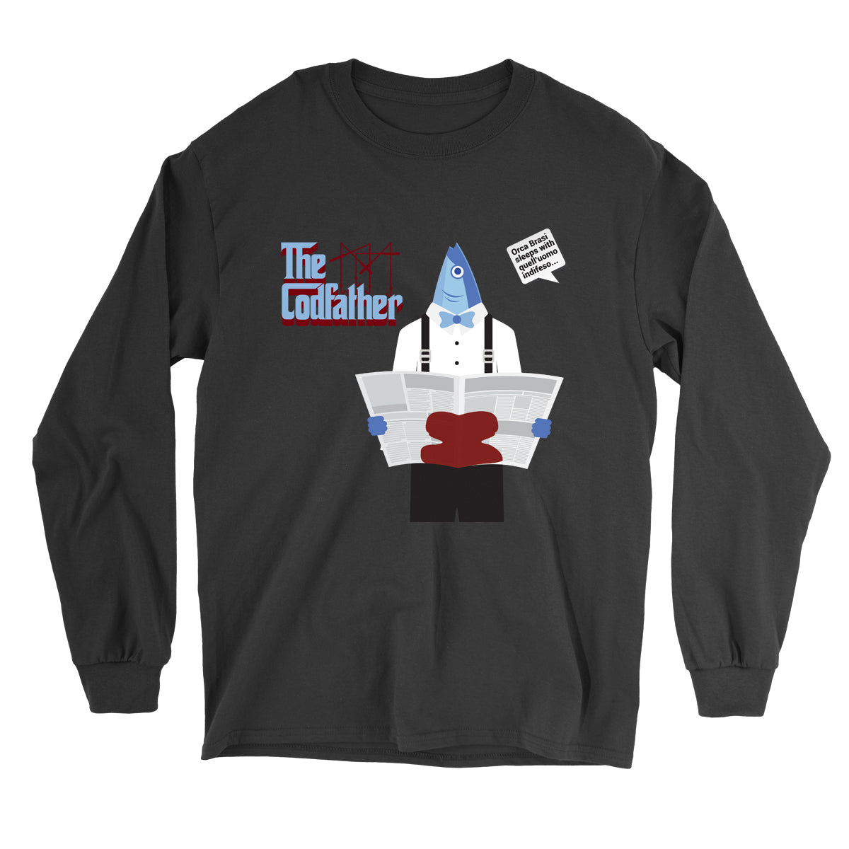 Movie The Food - The Codfather Longsleeve T-Shirt - Black