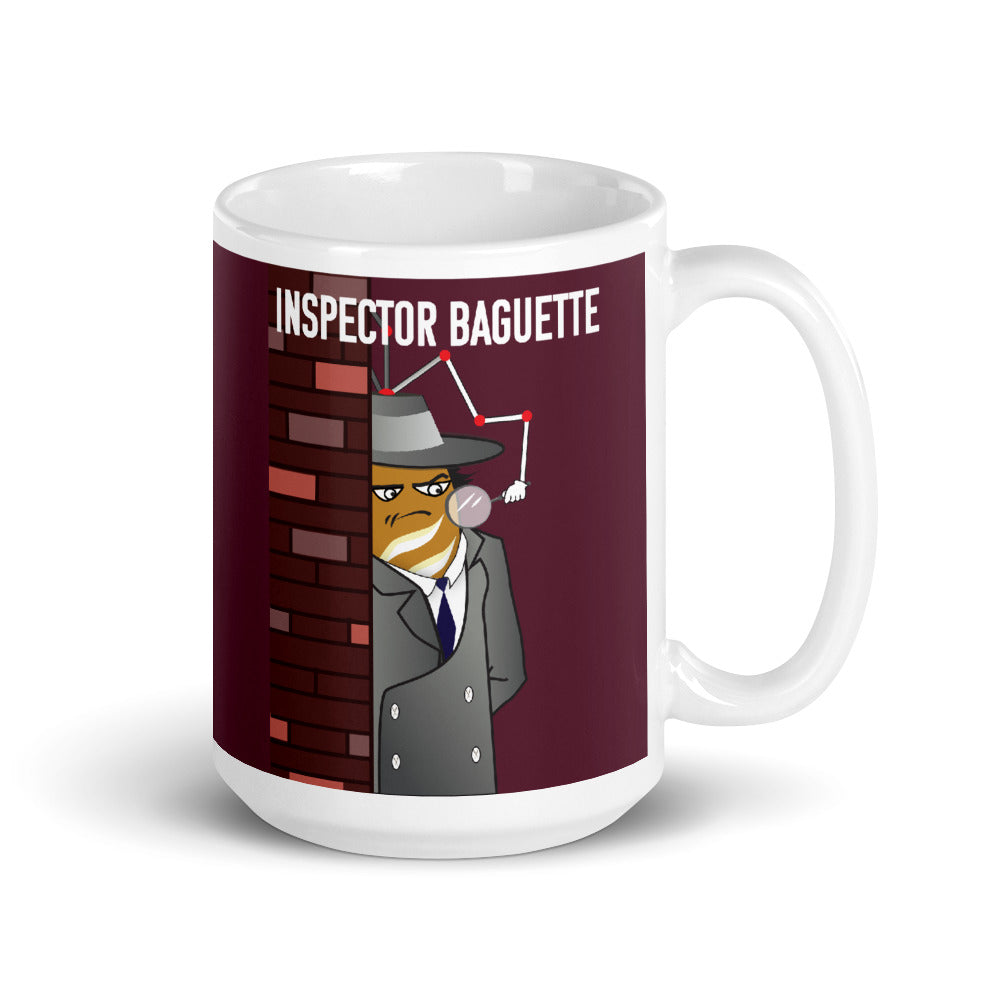 Movie The Food - Inspector Baguette Mug - Maroon - 15oz