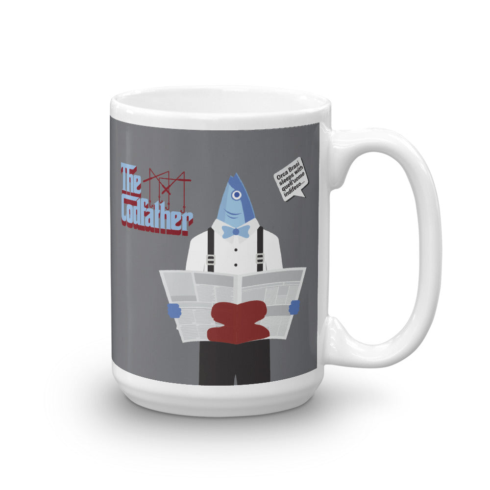 Movie The Food The Codfather Mug Grey 15oz