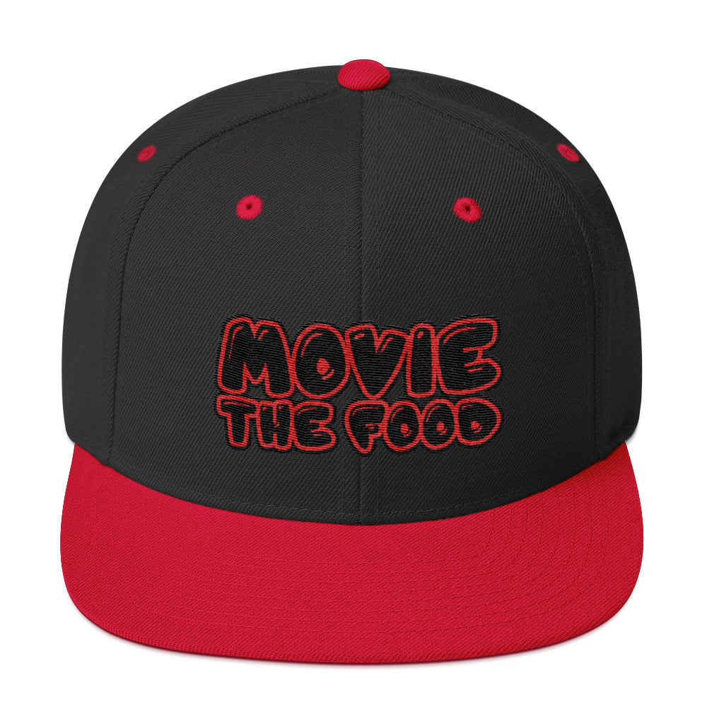 Movie The Food - Text Logo Snapback - Black/Red