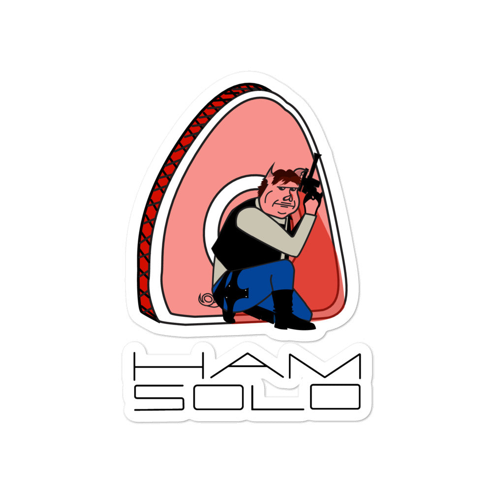 Movie The Food - Ham Solo - Sticker - 4x4