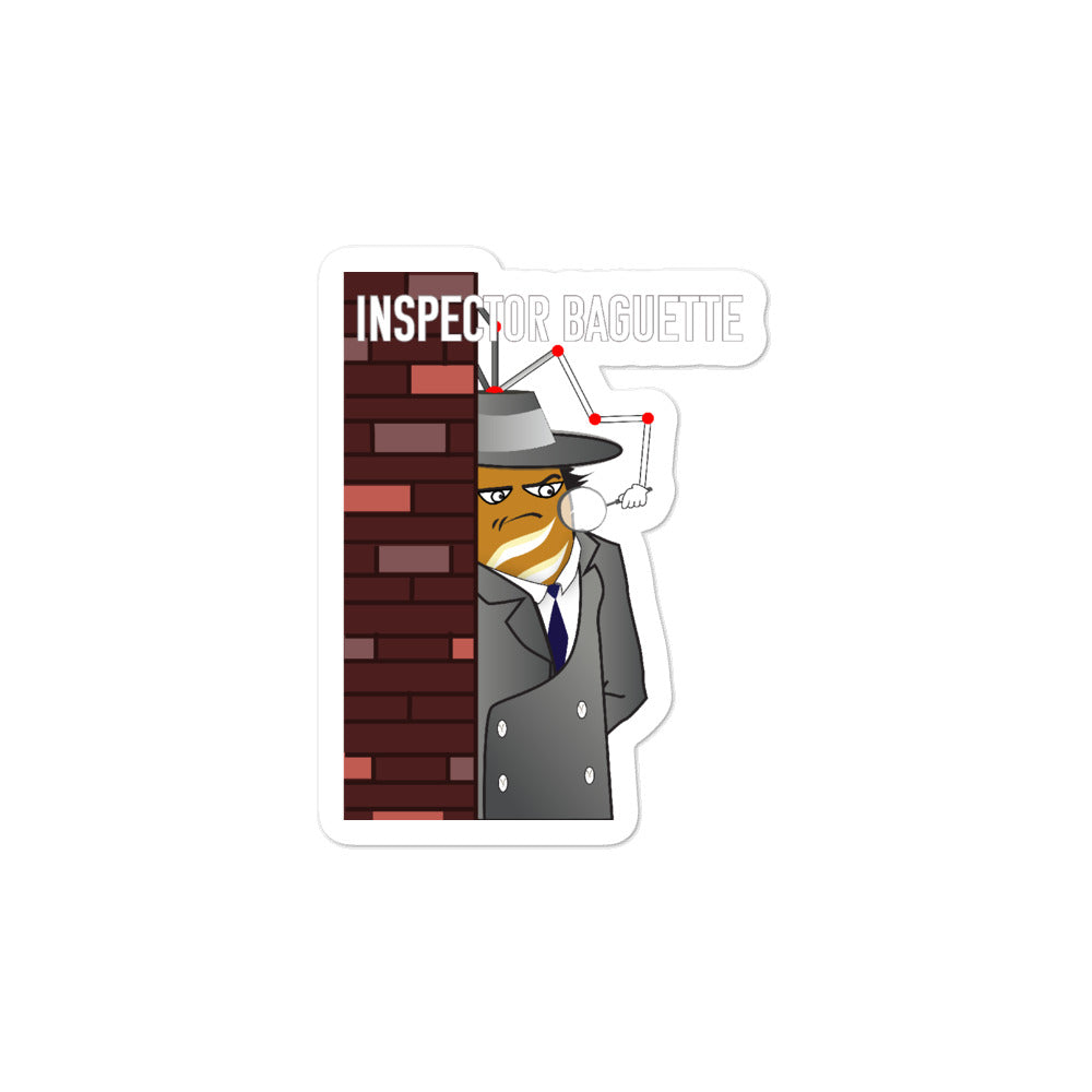 Movie The Food - Inspector Baguette - Sticker - 3x3