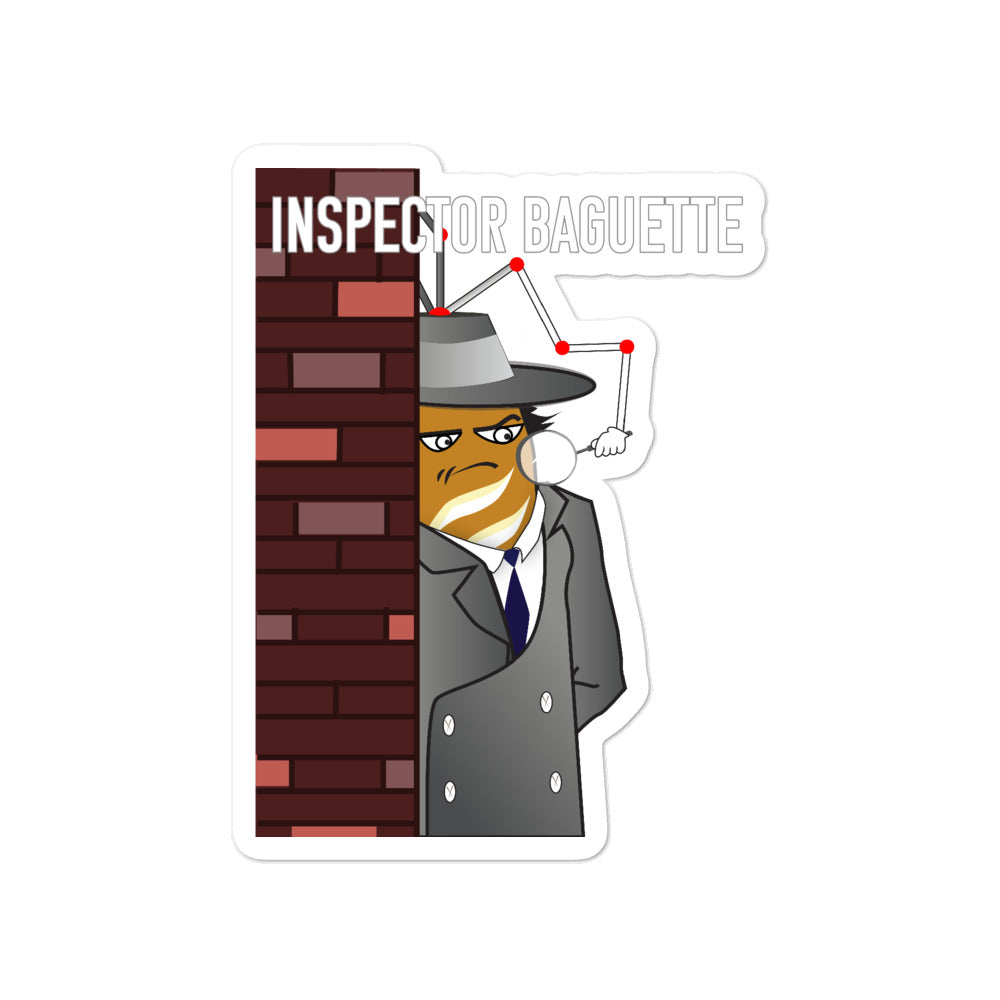 Movie The Food - Inspector Baguette - Sticker - 4x4
