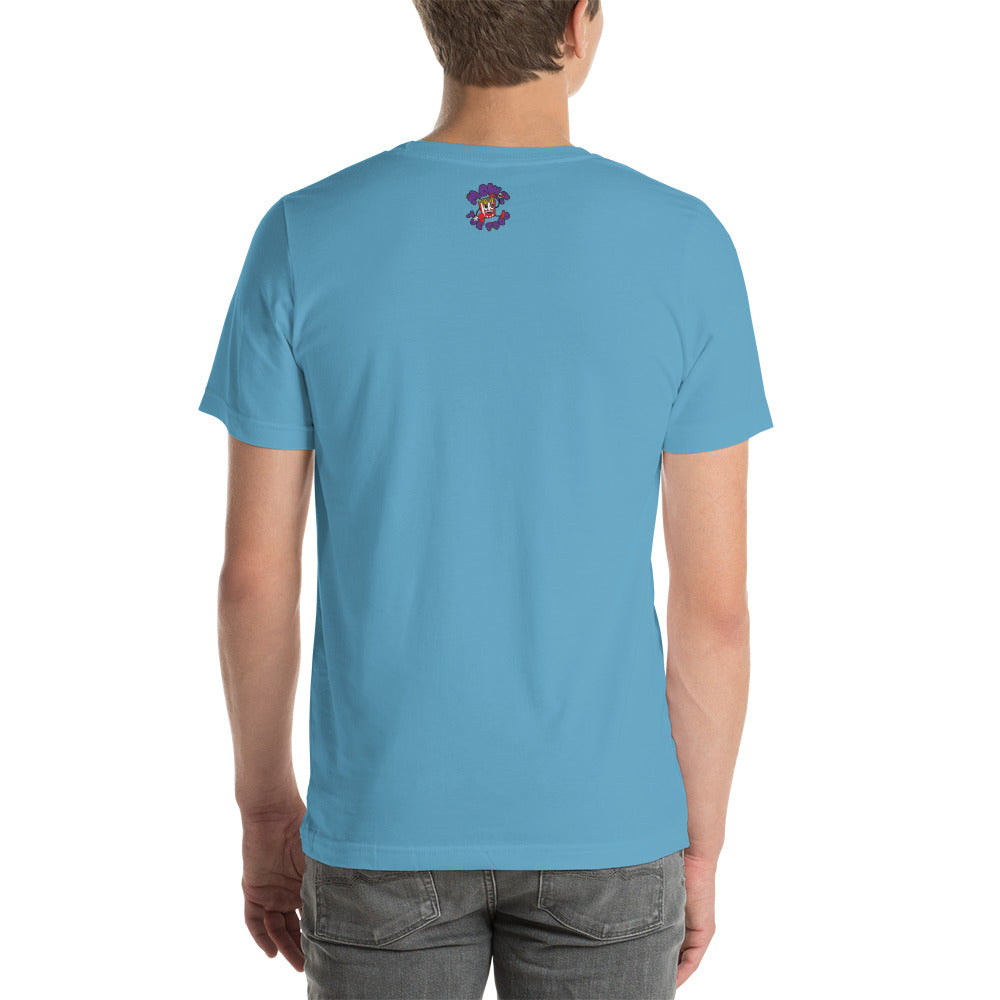 Movie The Food - Crazy Rich Raisins T-Shirt - Ocean Blue - Model Back