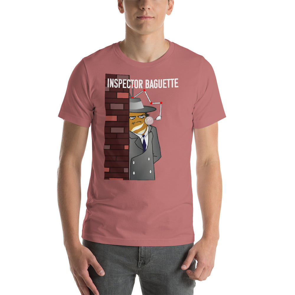 Movie The Food - Inspector Baguette T-Shirt - Mauve - Model Front