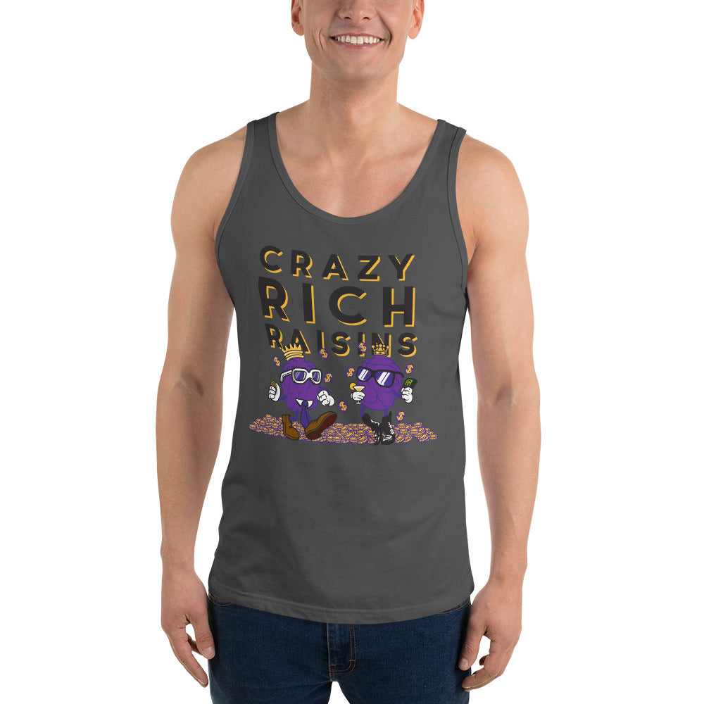 Movie The Food - Crazy Rich Raisins Tank Top - Asphalt - Model Front