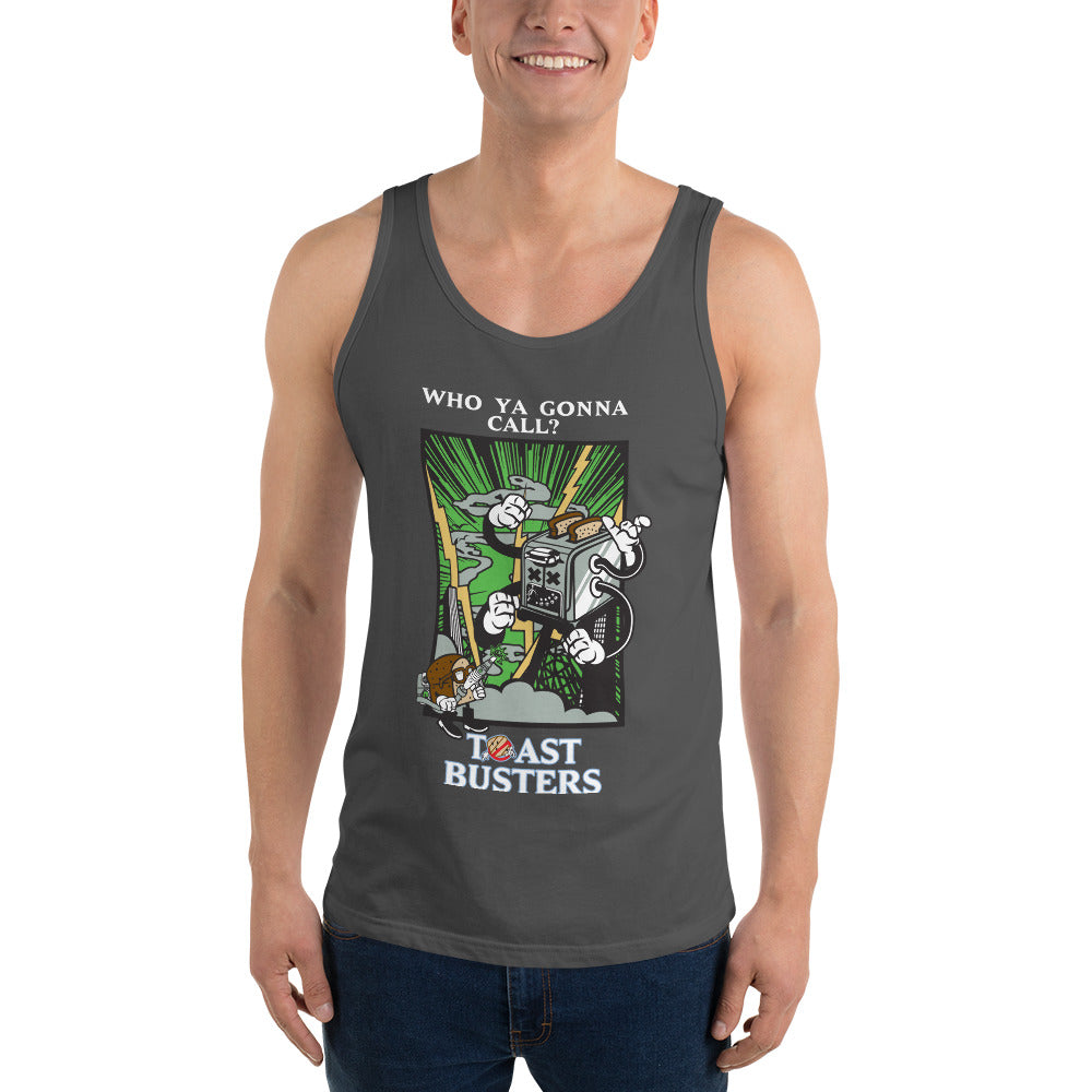 Movie The Food - Toastbusters Tank Top - Asphalt - Model Front