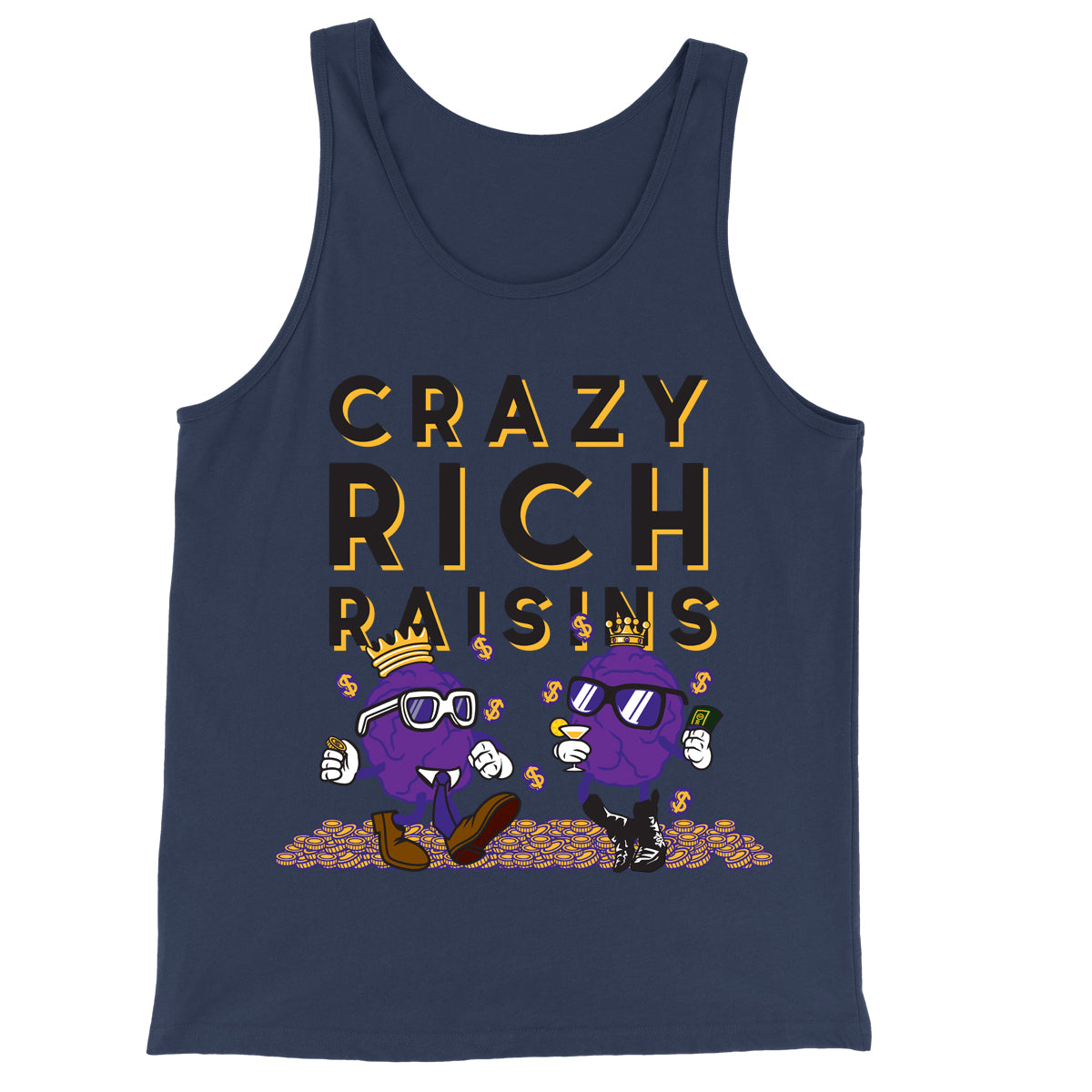 Movie The Food - Crazy Rich Raisins Tank Top - Navy