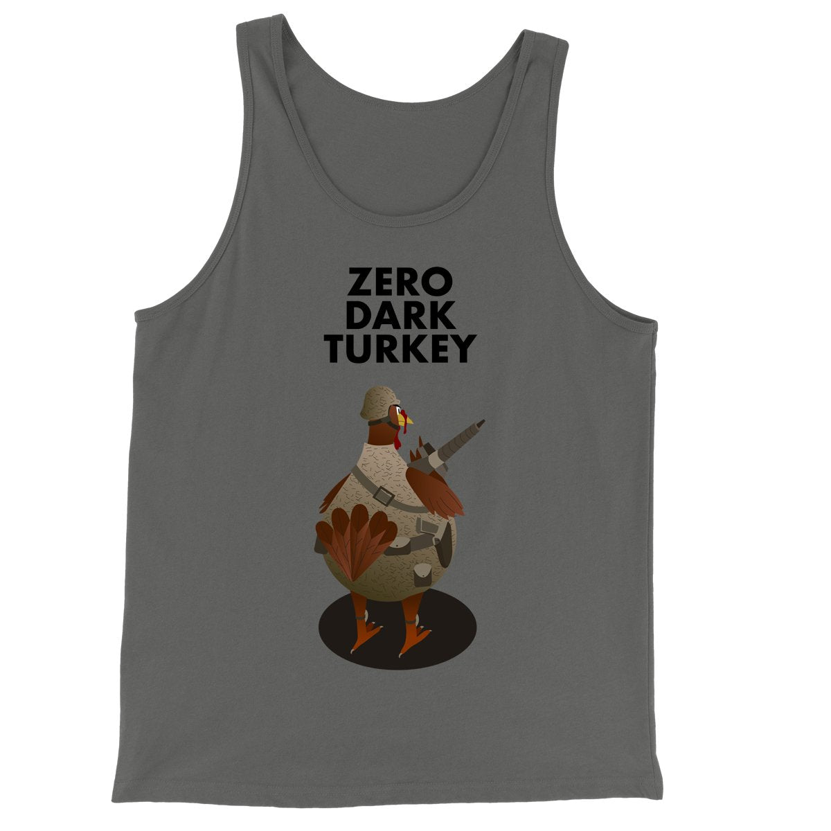 Movie The Food - Zero Dark Turkey Tank Top - Asphalt