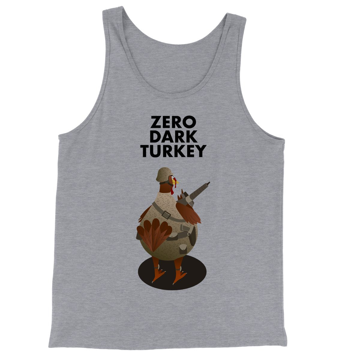 Movie The Food - Zero Dark Turkey Tank Top - Athletic Heather