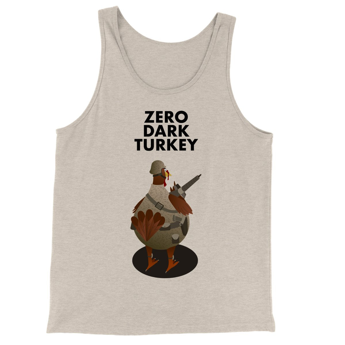 Movie The Food - Zero Dark Turkey Tank Top - Oatmeal Triblend