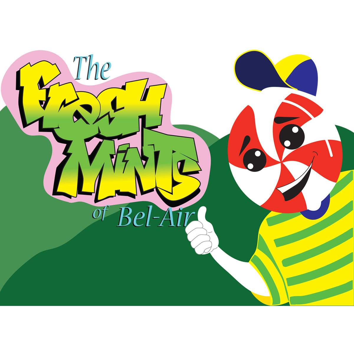 Movie The Food - The Fresh Mints Of Bel-Air Kid's T-Shirt - Design Detail