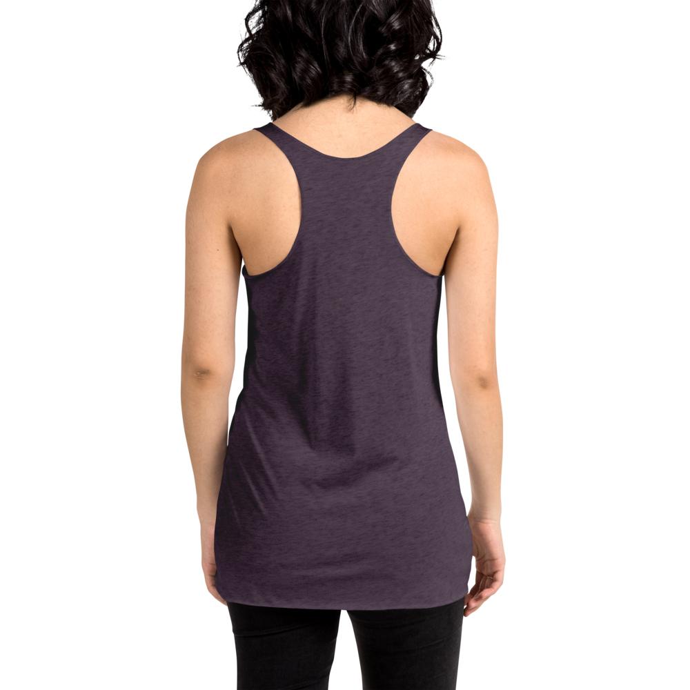 Movie The Food - Zero Dark Turkey Women's Racerback Tank Top - Vintage Purple - Model Back