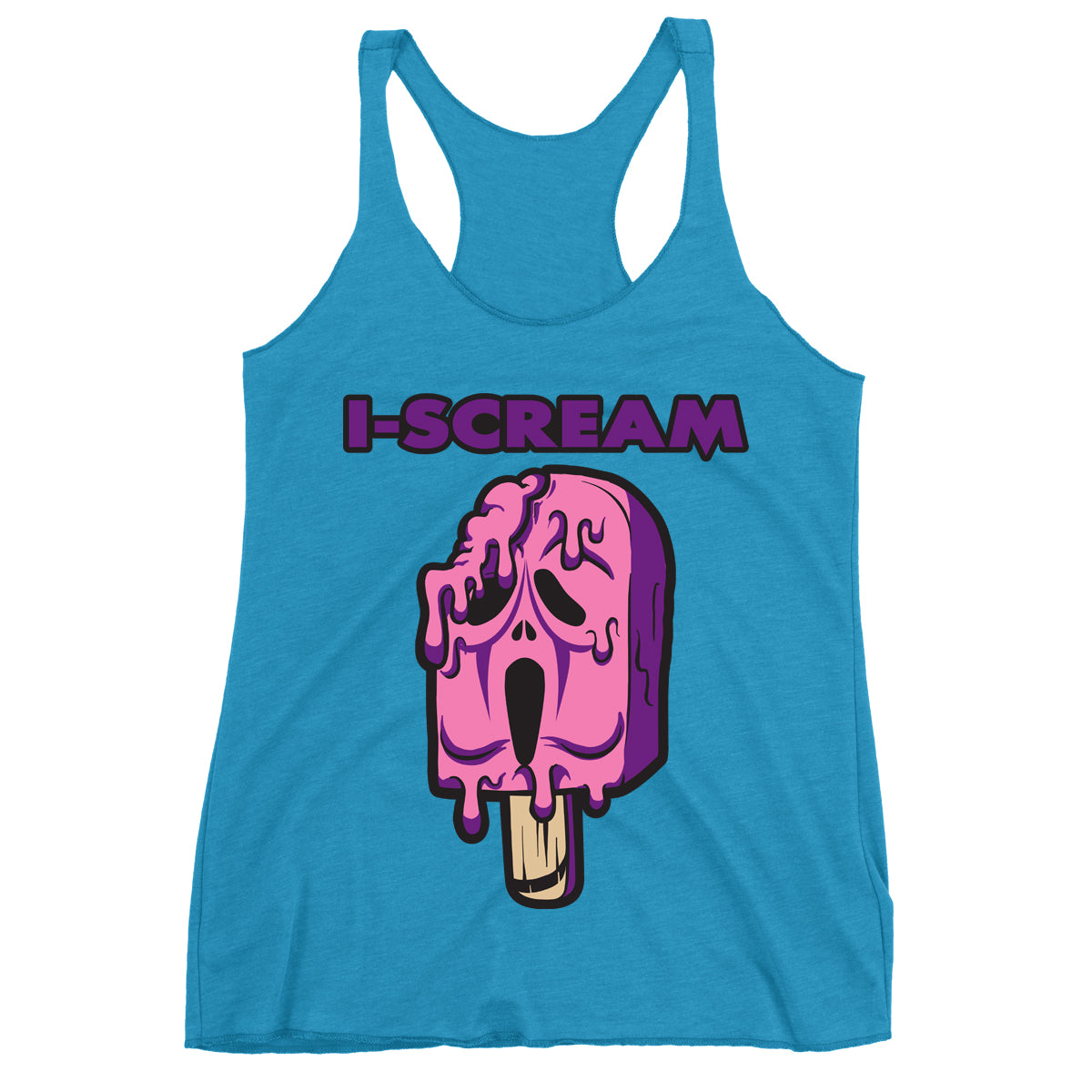 Movie The Food - I-Scream Women's Racerback Tank Top - Limited Edition Vintage Turquoise