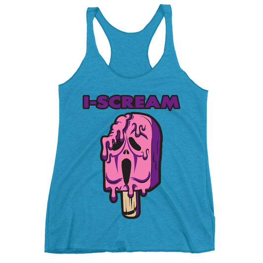Movie The Food - I-Scream Women's Racerback Tank Top - Limited Edition Vintage Turquoise