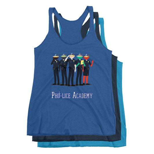 Movie The Food - Pho-lice Academy Women's Racerback Tank Top