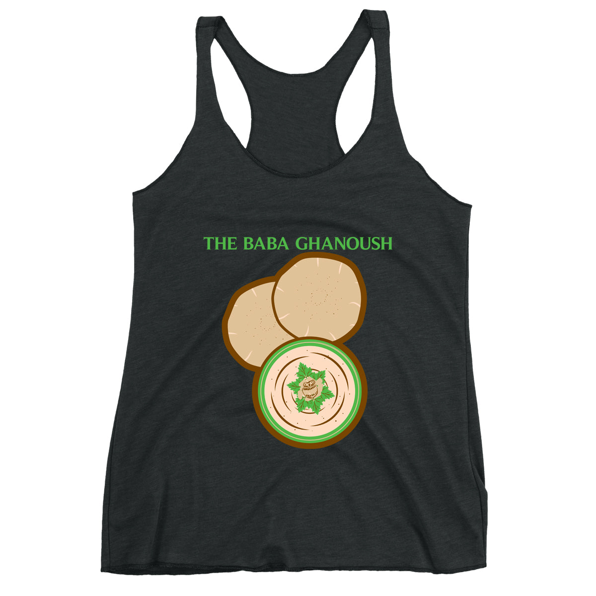Movie The Food - The Baba Ghanoush Women's Racerback Tank Top - Vintage Black