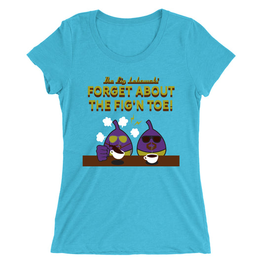 Movie The Food - The Fig Lebowski Women's T-Shirt - Caribbean Blue