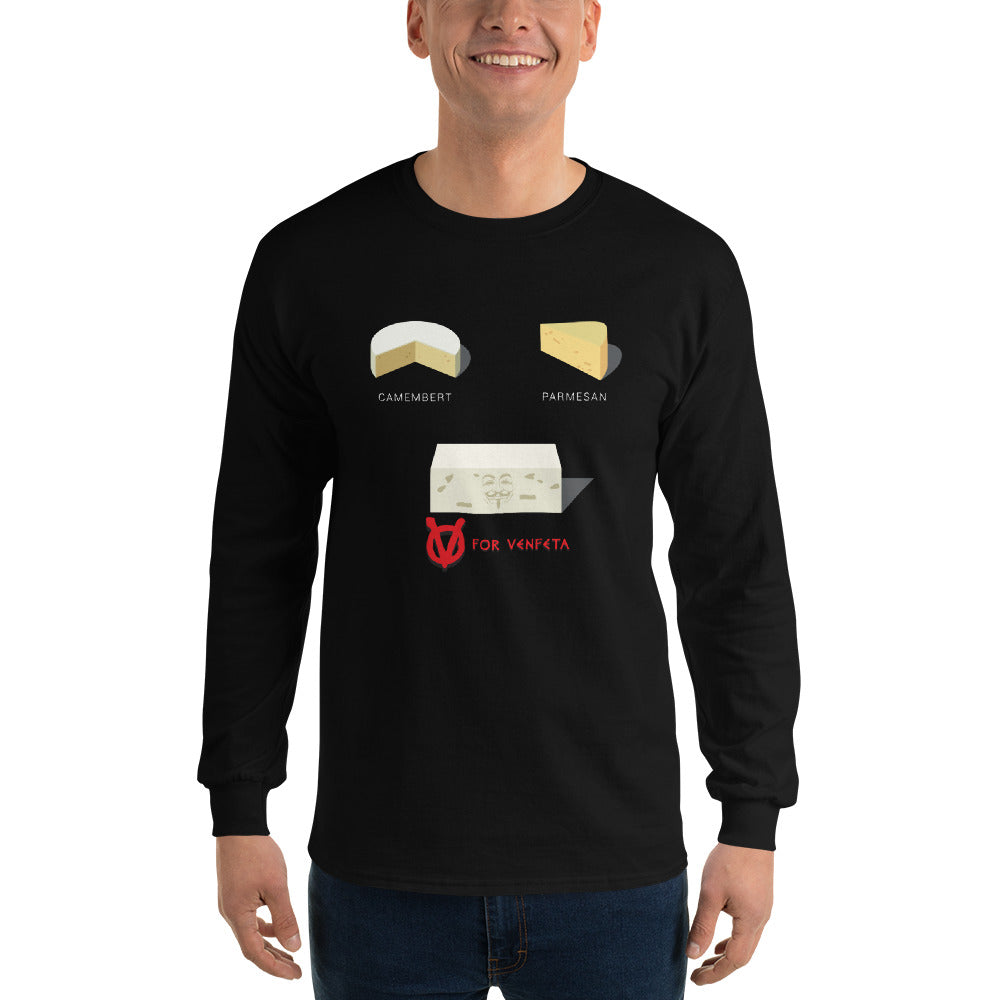 Movie The Food - V For Venfeta Longsleeve T-Shirt - Black - Model Front