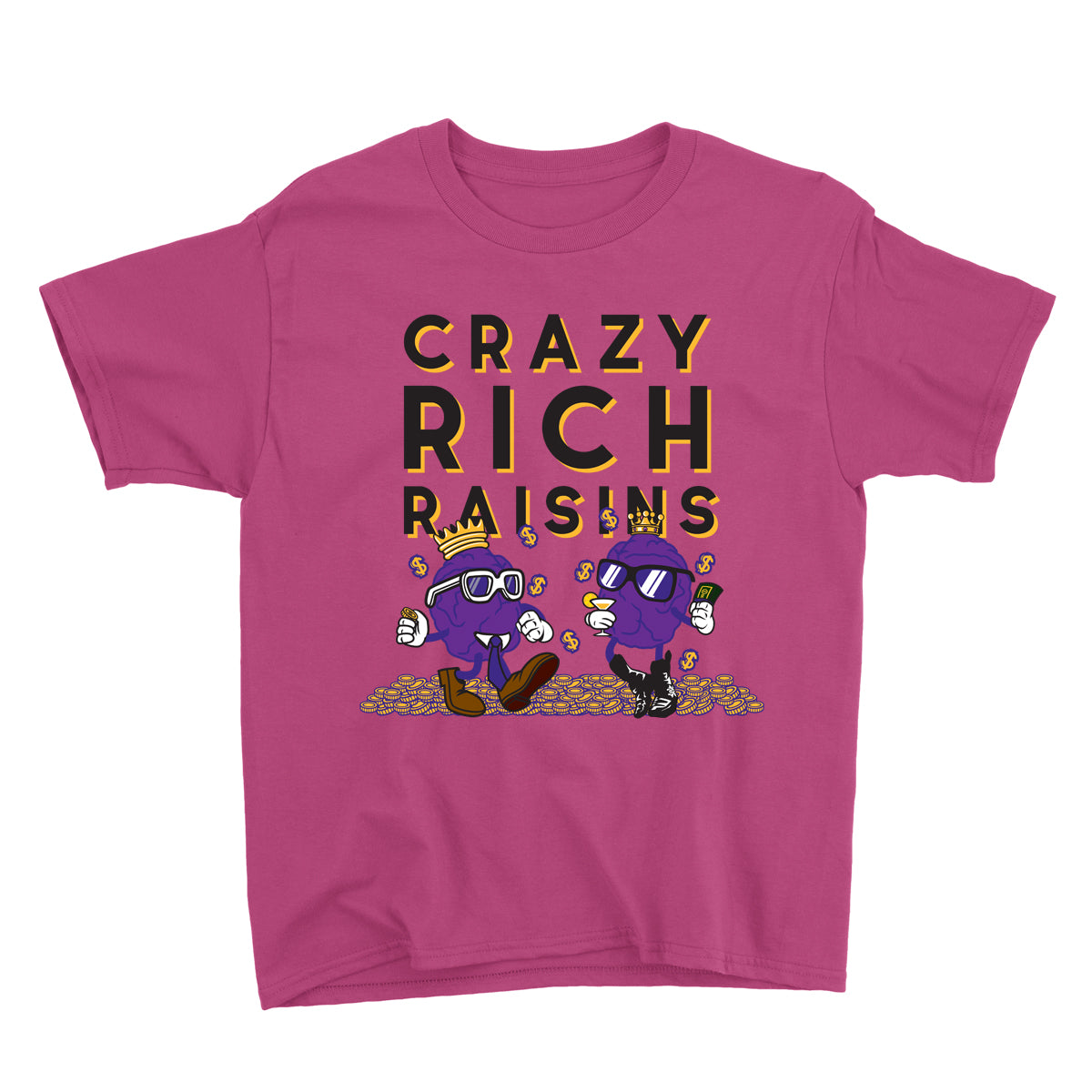Movie The Food - Crazy Rich Raisins Kid's T-Shirt - Berry