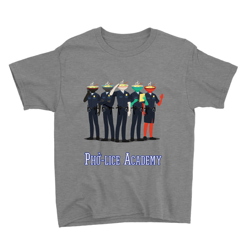 Movie The Food - Pholice Academy Kid's T-Shirt - Heather Grey