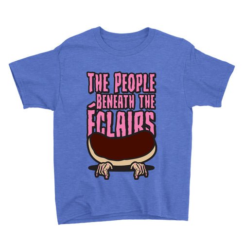 Movie The Food - The People Beneath The Eclairs Kid's T-Shirt - Heather Columbia Blue