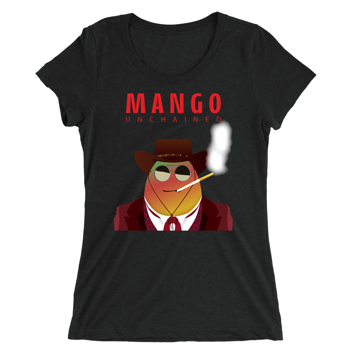 Movie The Food - Mango Unchained Women's T-Shirt - Black