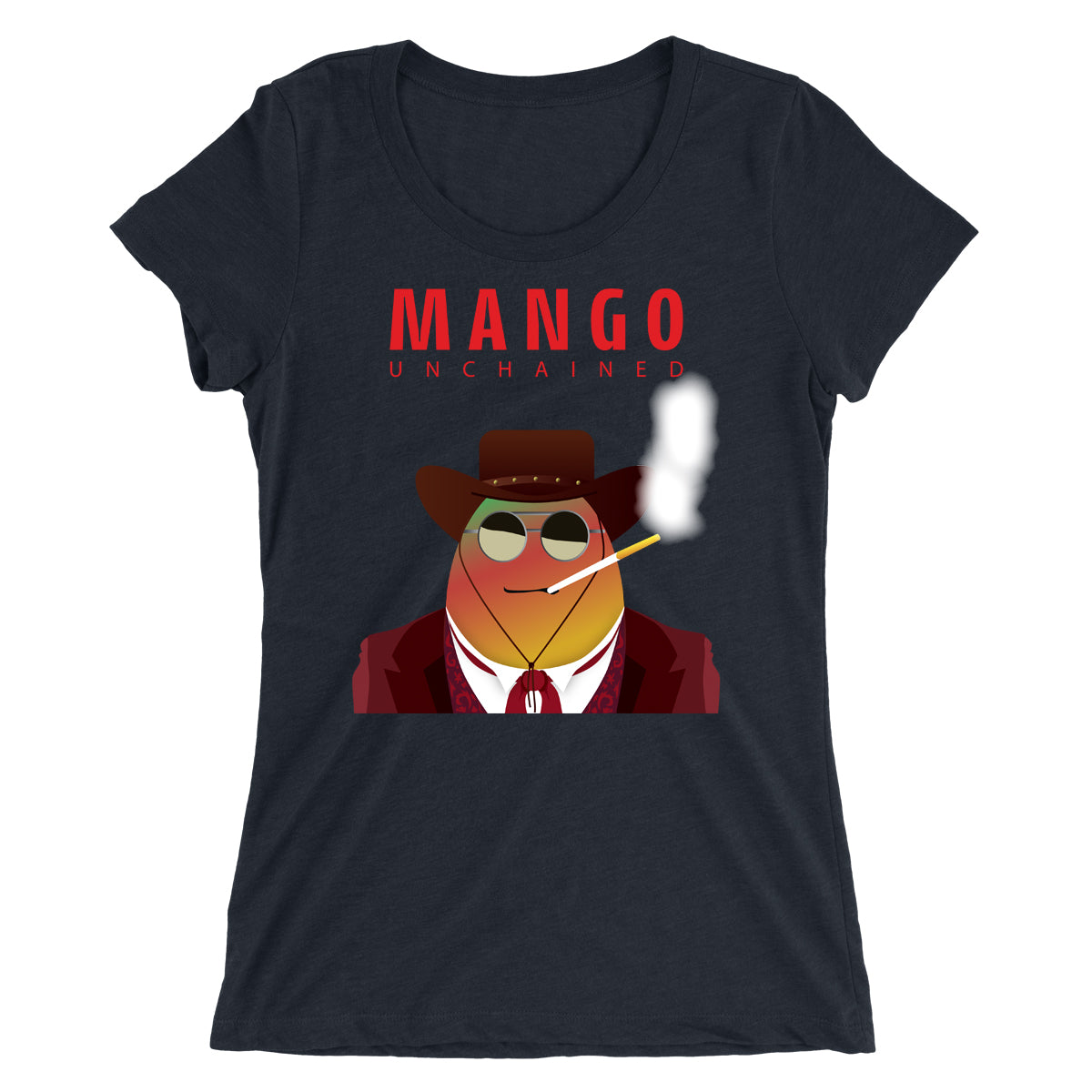 Movie The Food - Mango Unchained Women's T-Shirt - Navy