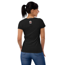 Load image into Gallery viewer, Movie The Food - Logo Women&#39;s T-Shirt - Black - Model Back