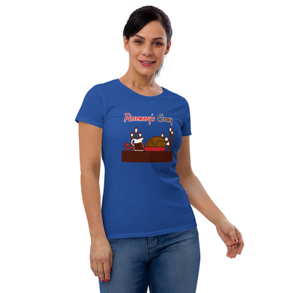 Movie The Food - Rosemary's Gravy Women's T-Shirt - Royal Blue - Model Front