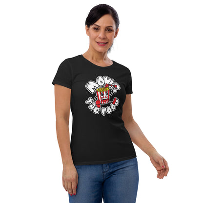 Movie The Food - Round Logo Women's T-Shirt - Black - Model Front