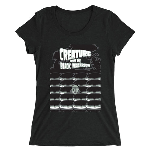 Movie The Food - Creature From The Black Macaroon Women's T-Shirt - Black