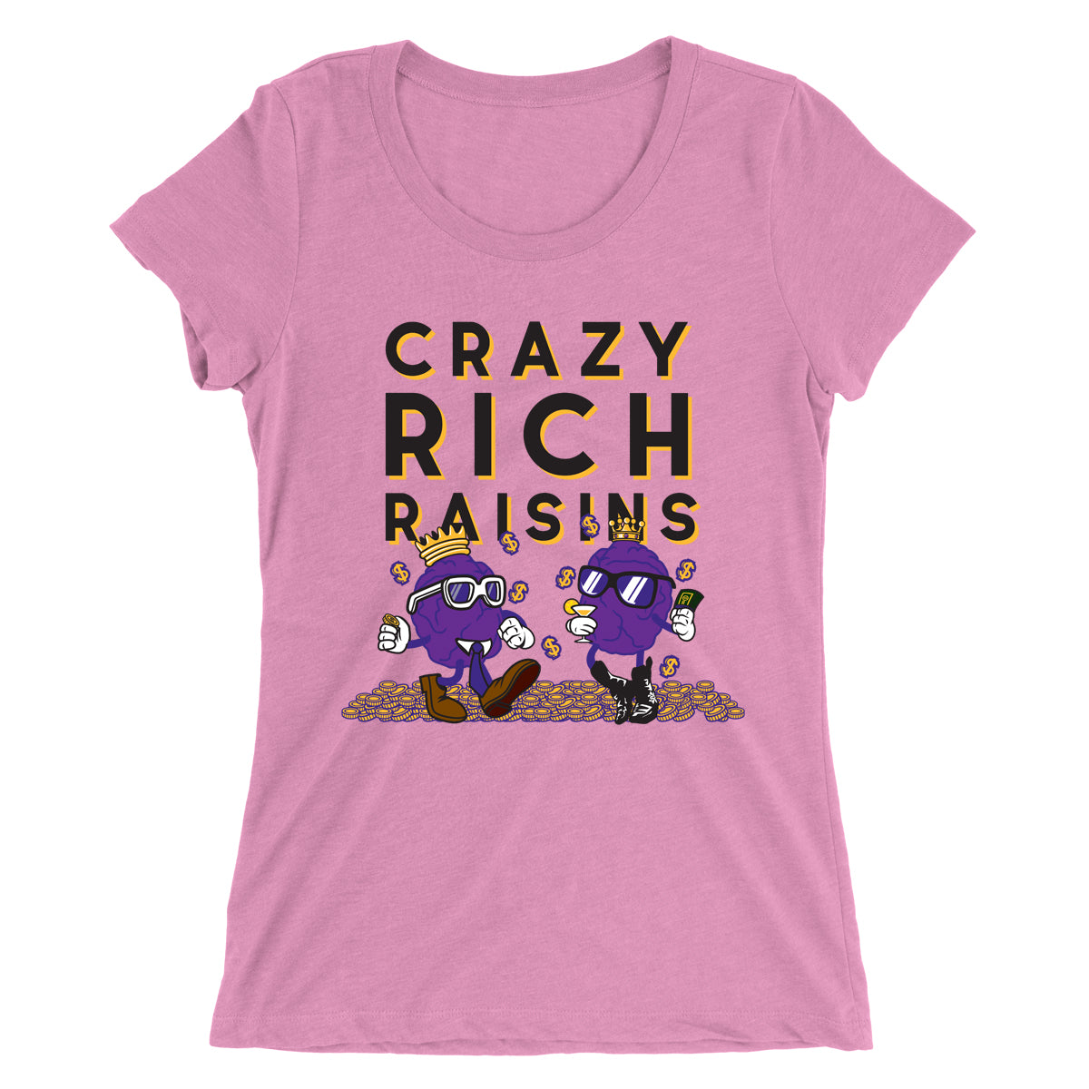 Movie The Food - Crazy Rich Raisins Women's T-Shirt - Charity Pink